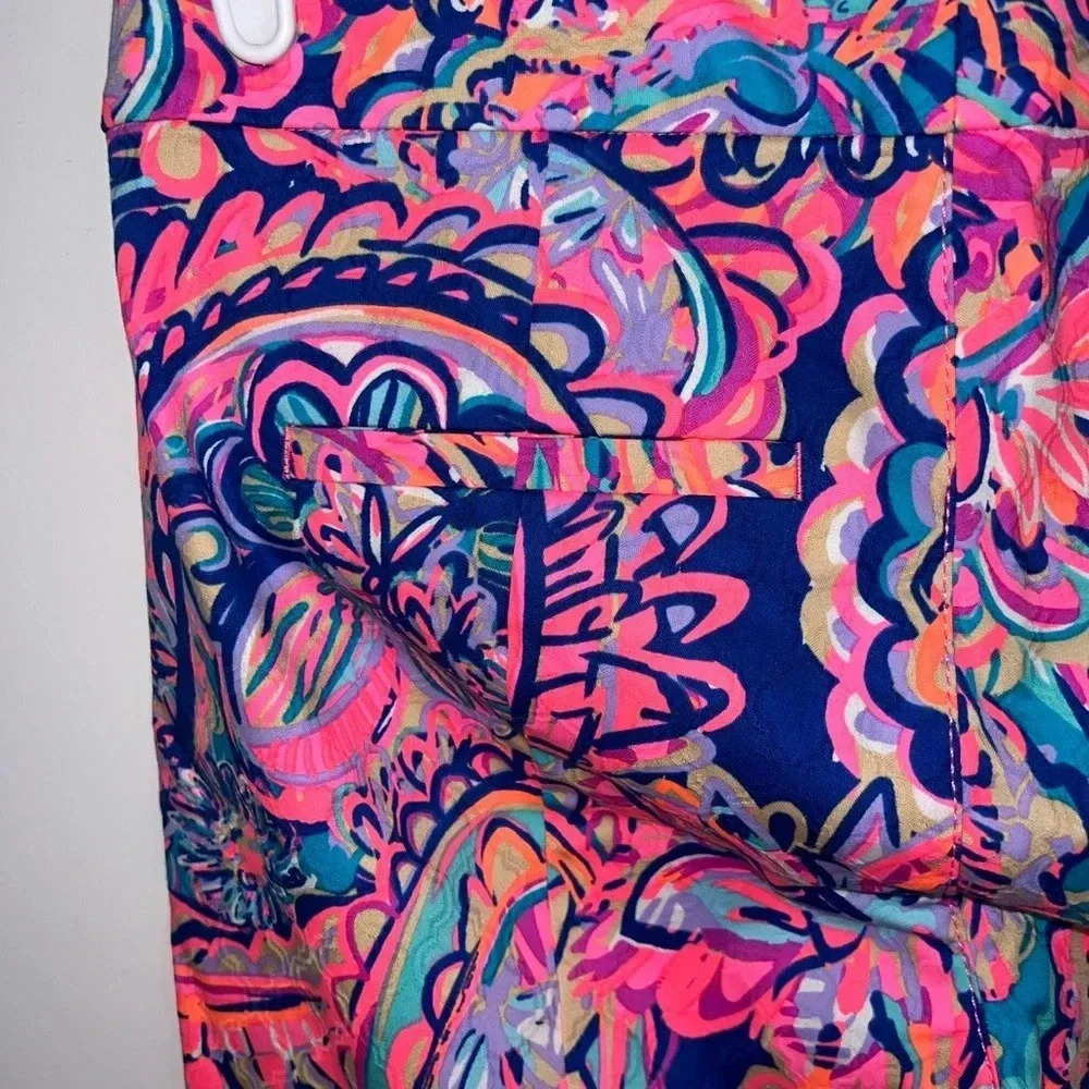 Lilly Pulitzer - Blue & Pink Textured Paisley Print - Picture 10 of 12